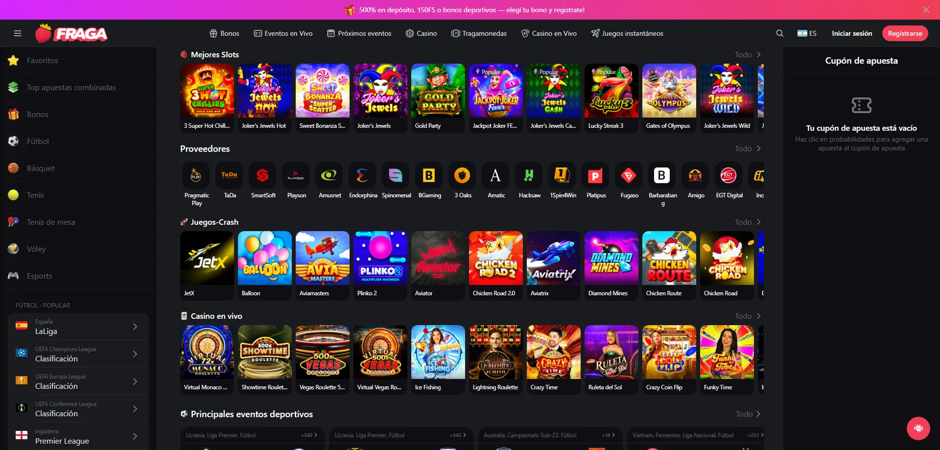 Tragamonedas más populares de Fraga Casino en 2026